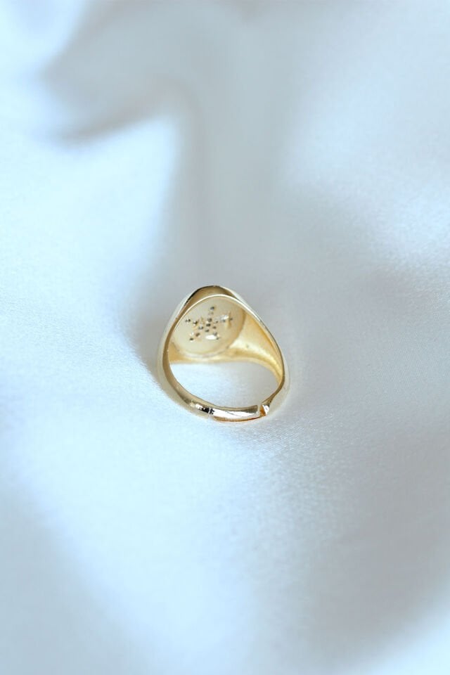 Yıldız Model Gold Renk Yüzük